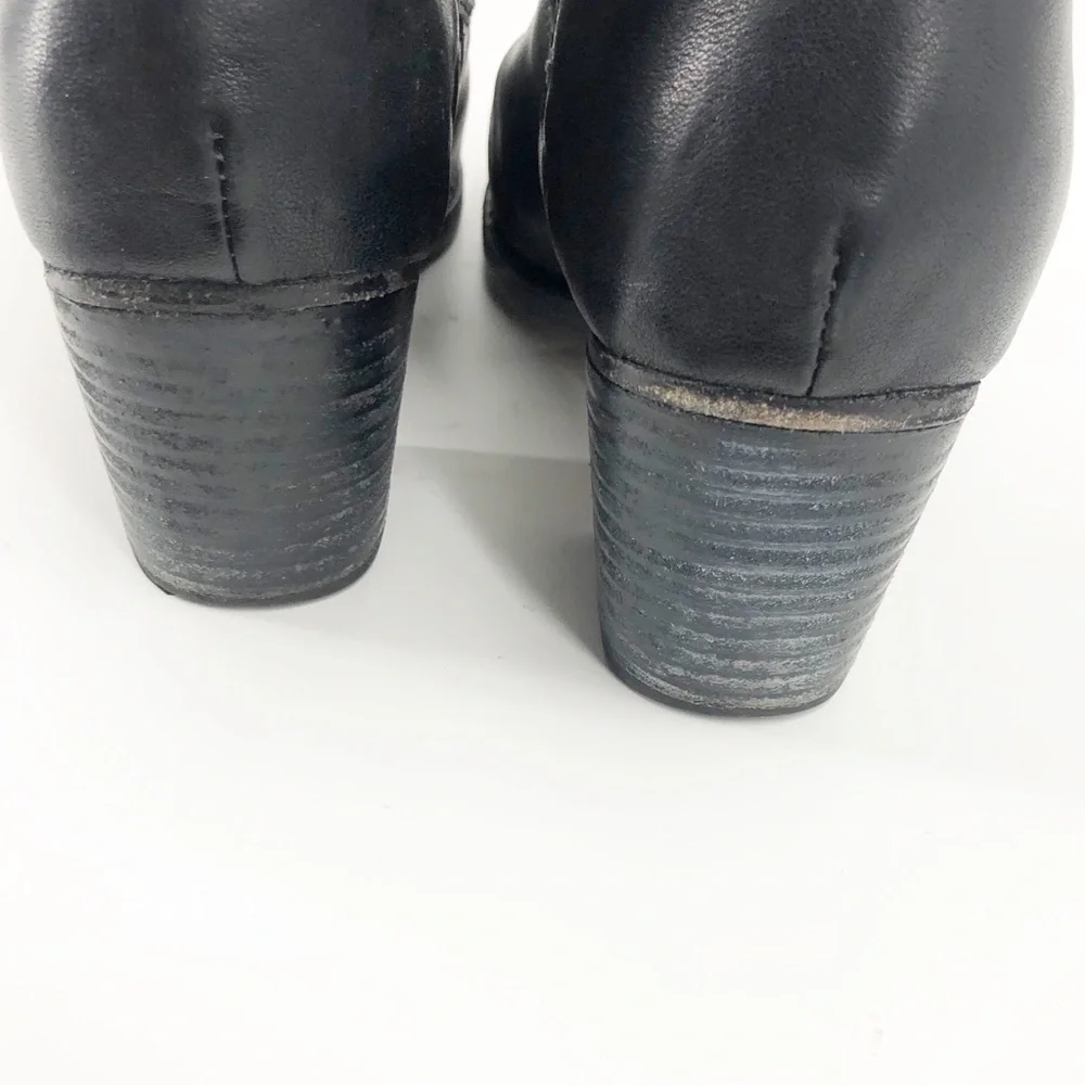 ✅ Rag & Bone Black Razor Leather Ankle‎ Boots 37.5